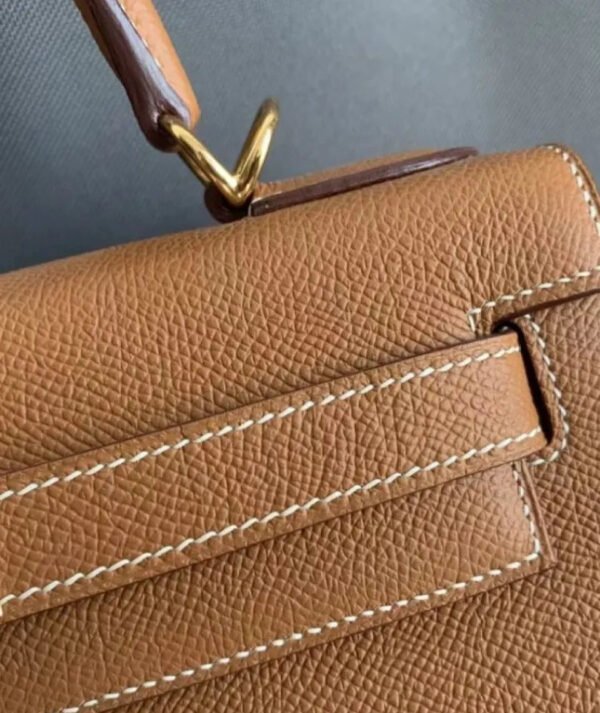 Hermes Kelly Bag 32 Epsom Leather Light Coffee - Image 3