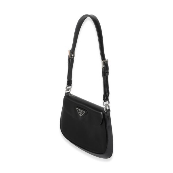 Black Brushed Leather Mini Cleo - Image 2