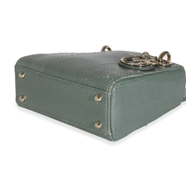 Light Blue Python Mini Lady Dior - Image 7
