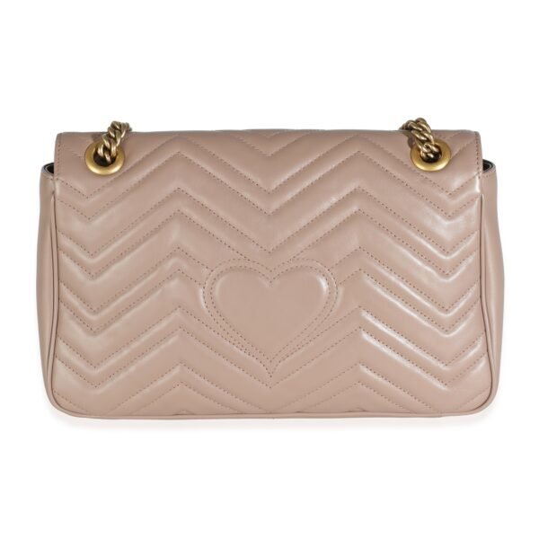 Porcelain Rose Matelasse Calfskin Medium Marmont Bag - Image 4