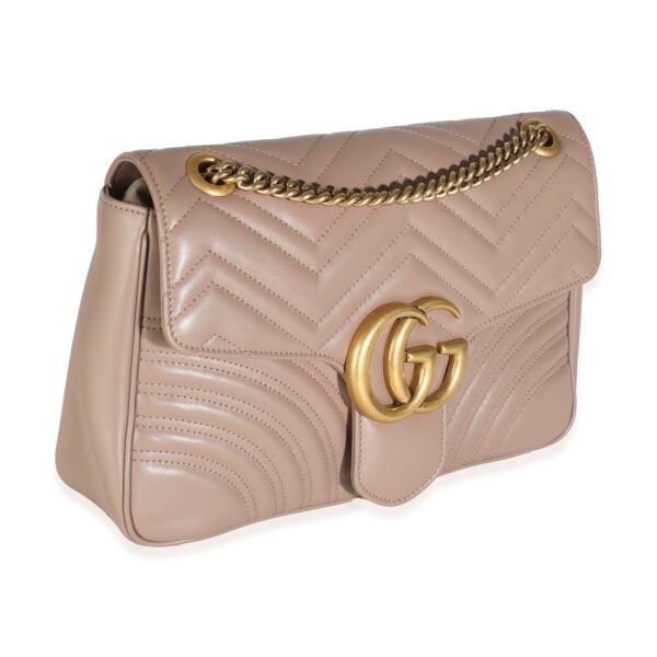 Porcelain Rose Matelasse Calfskin Medium Marmont Bag - Image 3