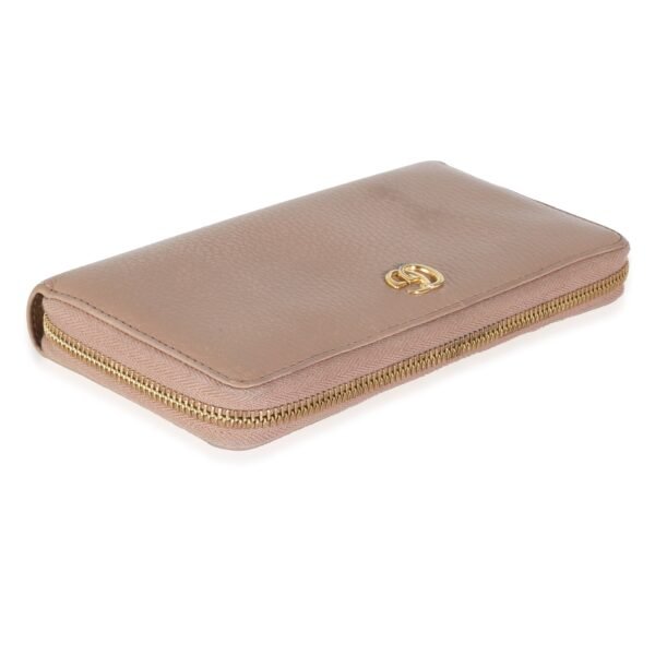 Pink Dollar Calfskin GG Marmont Zip Around Wallet - Image 6