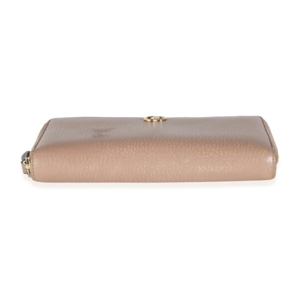 Pink Dollar Calfskin GG Marmont Zip Around Wallet - Image 5