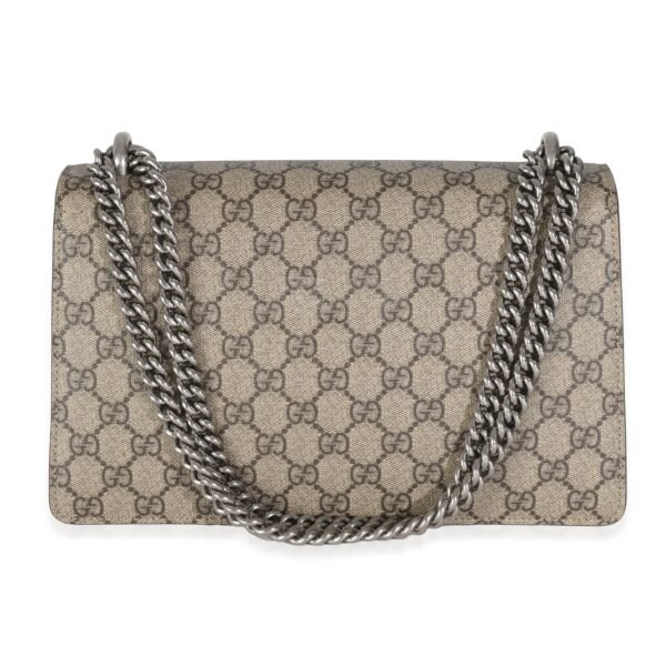 Beige GG Supreme Canvas Small Dionysus Chain Bag - Image 4