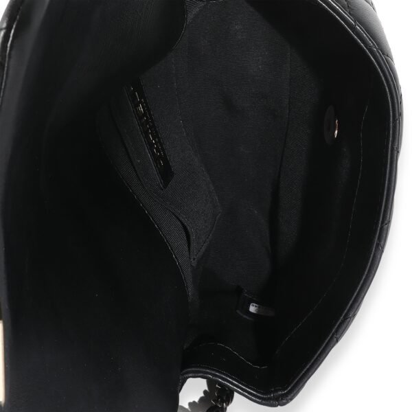 Black Quilted Lambskin Mini My Precious Pearls Flap Bag - Image 4