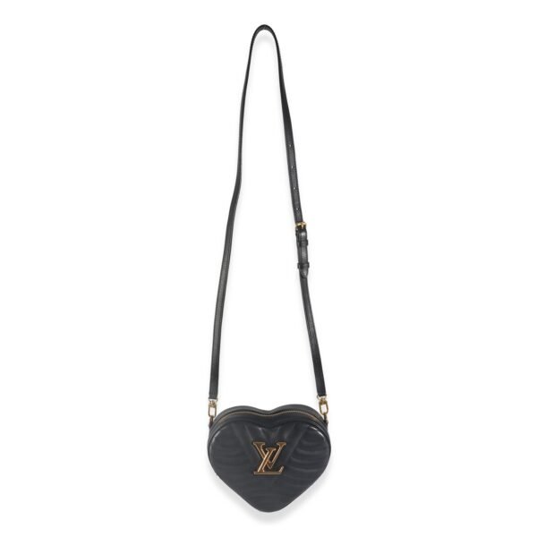 Black Calfskin New Wave Heart Bag - Image 7