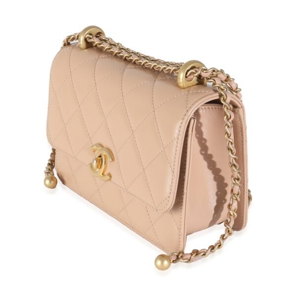 Beige Quilted Calfskin Mini Perfect Fit Flap Bag - Image 2