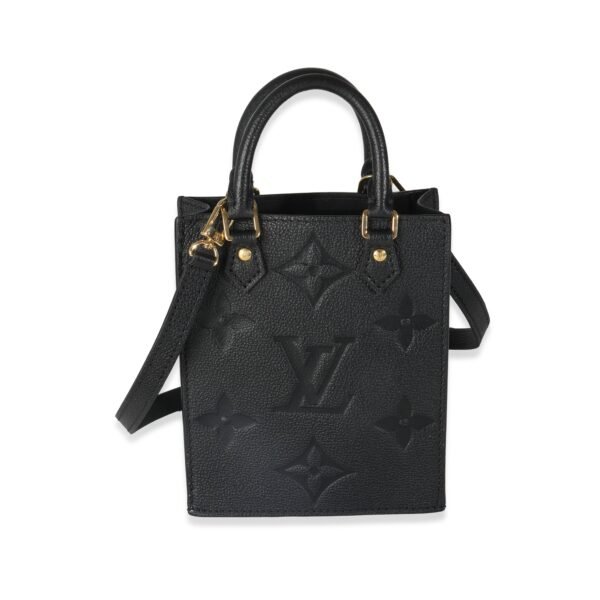 Black Monogram Giant Empreinte Petit Sac Plat