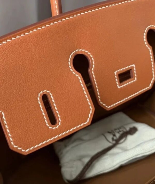 Hermes Birkin 25 Swift Leather Light Coffee - Image 2