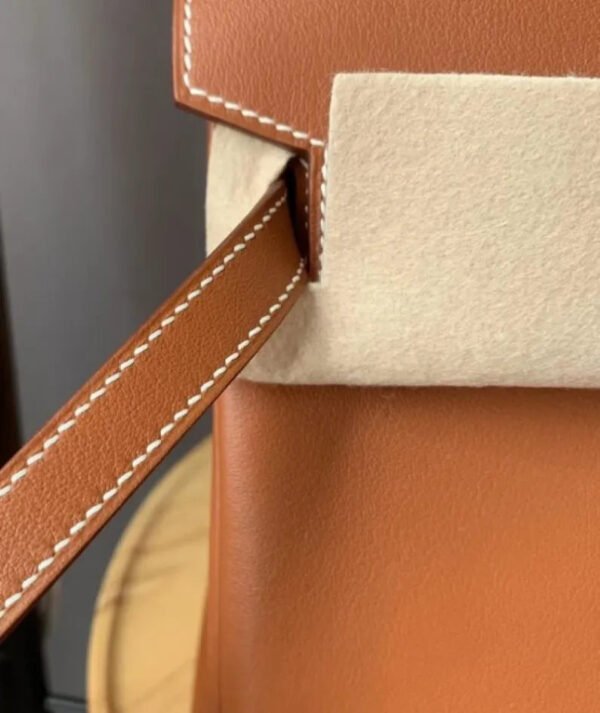 Hermes Birkin 25 Swift Leather Light Coffee - Image 4