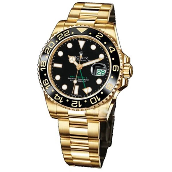 Rolex GMT-Master II Yellow Gold Automatic Green Dial Men's Watch 116718-LN-78208 - Image 9
