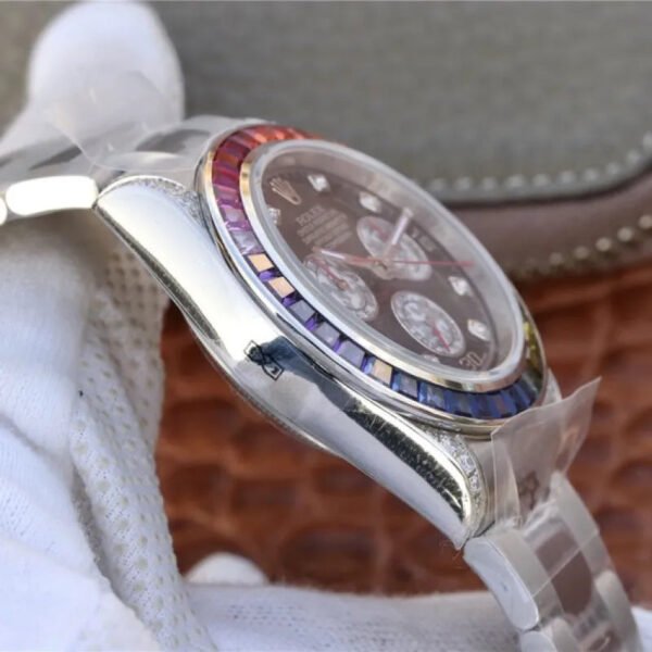 DAYTONA RAINBOW DIAMOND SILVER STAINLESS STEEL 40MM 116599 RBOW - Image 3