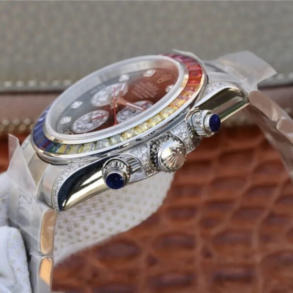 DAYTONA RAINBOW DIAMOND SILVER STAINLESS STEEL 40MM 116599 RBOW - Image 9
