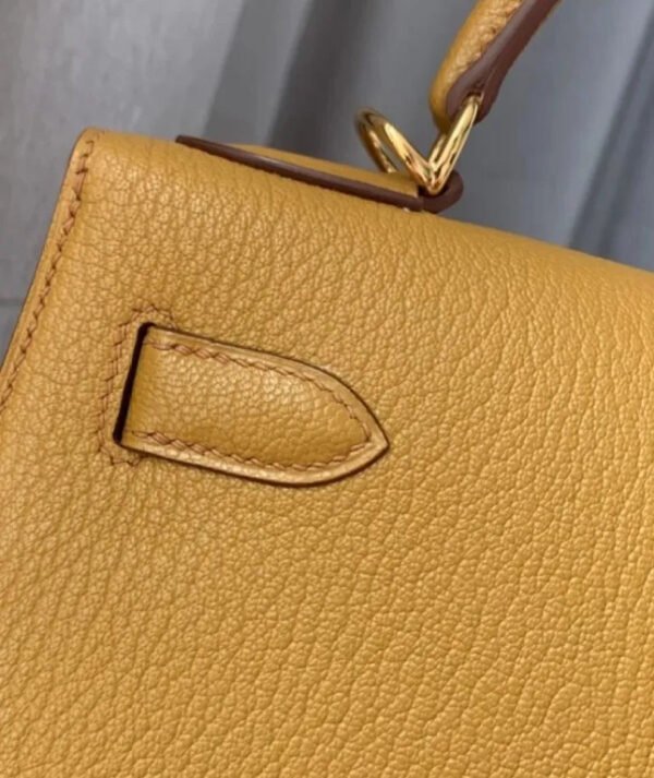 Hermes Kelly Bag 28 Togo Leather Apricot - Image 2