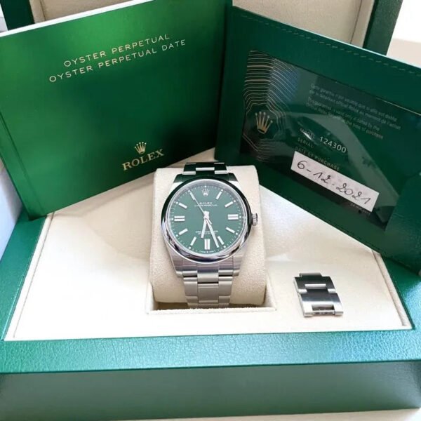 OYSTER PERPETUAL 124300 Series（green dial） - Image 6