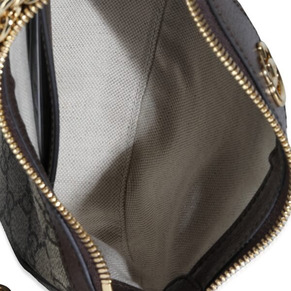 Beige GG Supreme Canvas Small Ophidia Shoulder Bag - Image 4